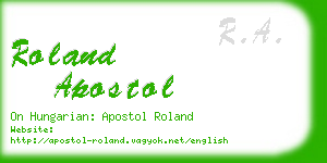 roland apostol business card